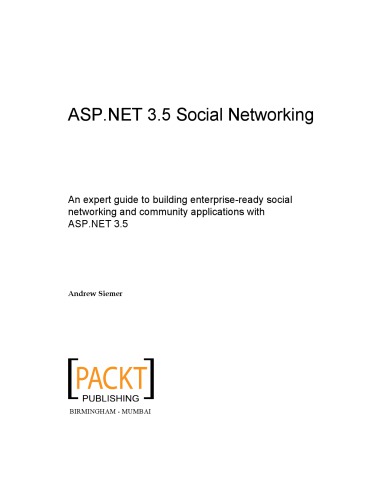 ASP.NET 3.5 Social Networking