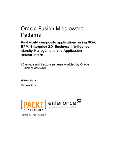 Oracle Fusion Middleware Patterns