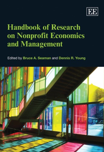 Handbook Of Research On Nonprofit Economics And Management