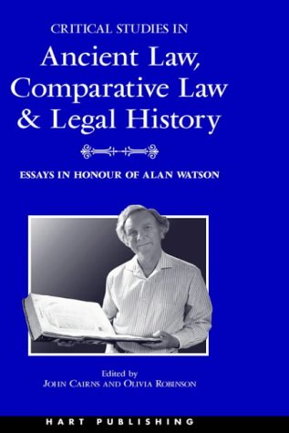 Critical Studies in Ancient Law, Comparative Law and Legal History