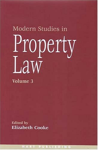 Modern Studies in Property Law - Volume 3