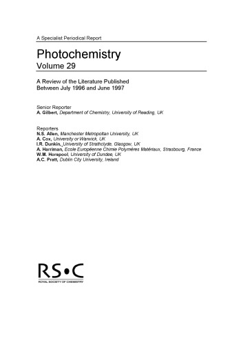 Photochemistry : Volume 29