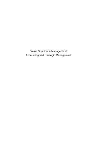 Value Creation in Management Accounting and Strategic Management