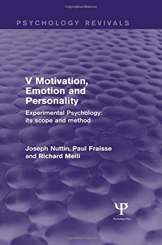 Experimental Psychology Its Scope and Method