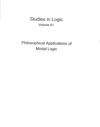 Philosophical Applications of Modal Logic