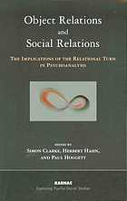 Object Relations and Social Relations