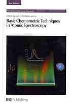 Basic Chemometric Techniques in Atomic Spectroscopy