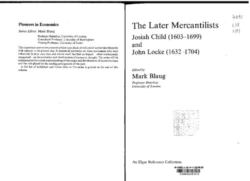 The Later Mercantilists