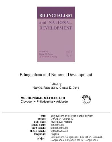 Bilingualism And National Development