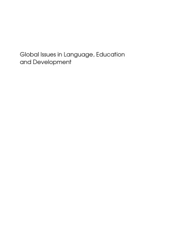 Global Issues in Language, Education and Development