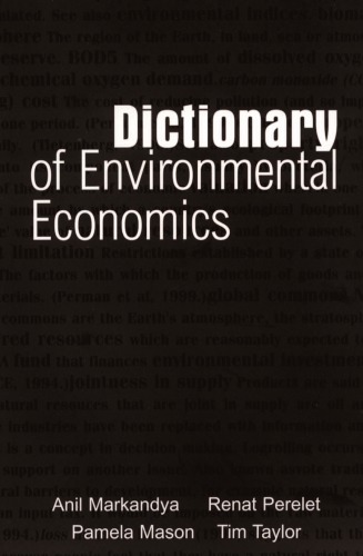 Dictionary of Environmental Economics