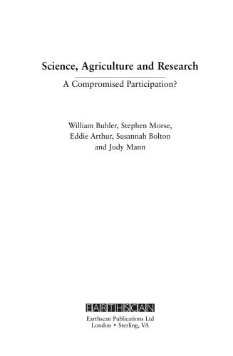 Science, Agriculture And Research