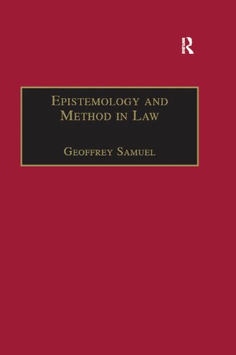 Epistemology and Method in Law