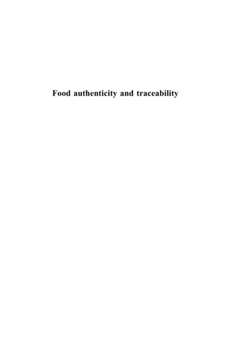 Food Authenticity and Traceability