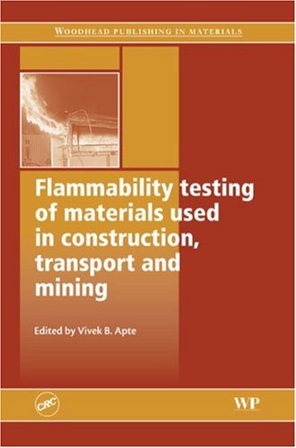 Flammability testing of materials used in construction, transport and mining