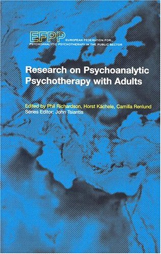 Research on Psychoanalytic Psychotherapy with Adults