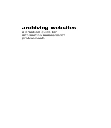 Archiving Websites