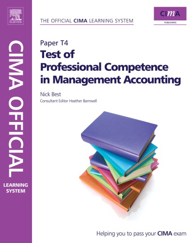 Cima Official Learning System Test of Professional Competence in Management Accounting