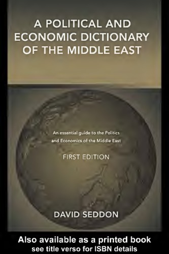 A political and economic dictionary of the Middle East