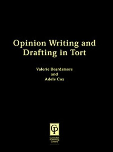 Opinion Writing And Drafting In Tort