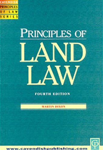 Principles Of Land Law (Principles Of Law)