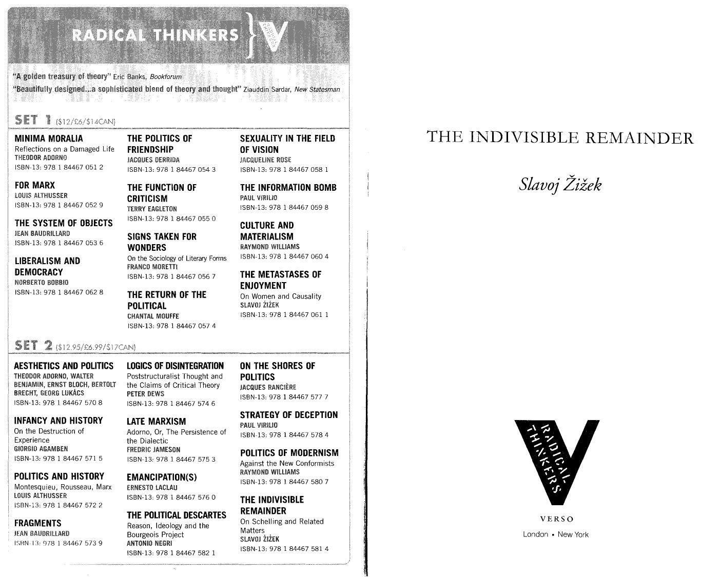 The Indivisible Remainder