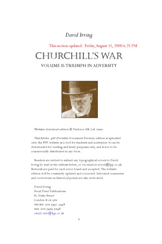 Churchill's War, Vol 2