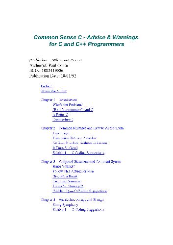 Common-Sense C