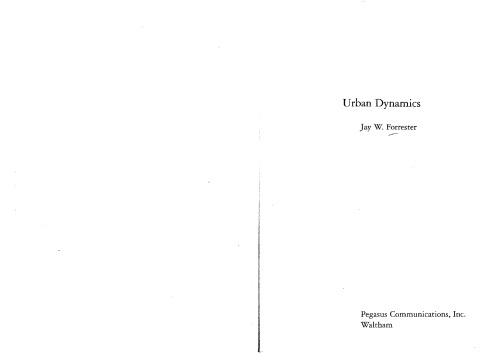 Urban Dynamics