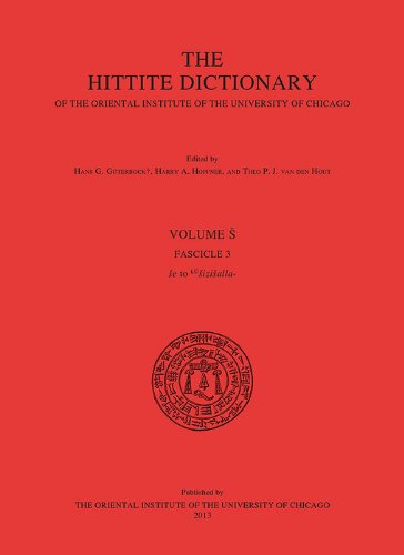 The Hittite Dictionary of the Oriental Institute of the University of Chicago, Volume S, Fascicle 3