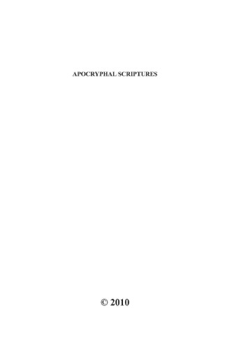 Apocryphal Scriptures (Bdk English Tripitaka Translation Series)