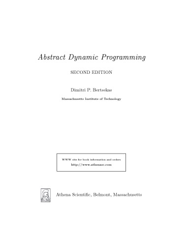 Abstract Dynamic Programming, 2nd Edition