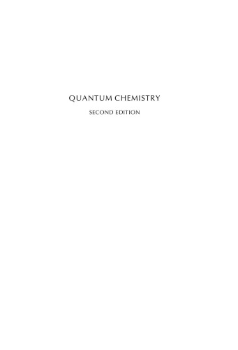 Quantum Chemistry, 2nd Edition