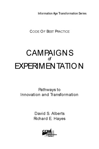 Campaigns Of Experimentation