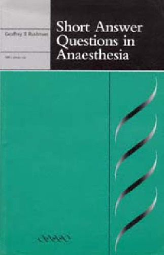 Short Answer Questions in Anaesthesia