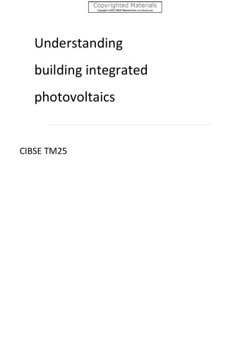 Understanding Building Integrated Photovoltaics (Technical Memoranda)