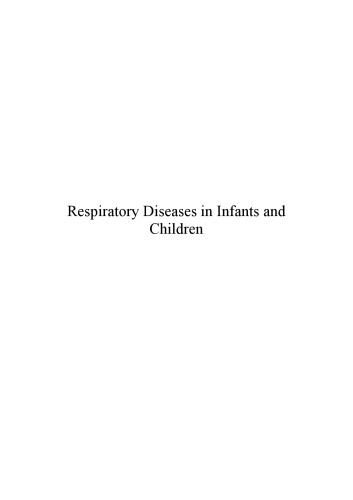 Respiratory Diseases in Infants and Children