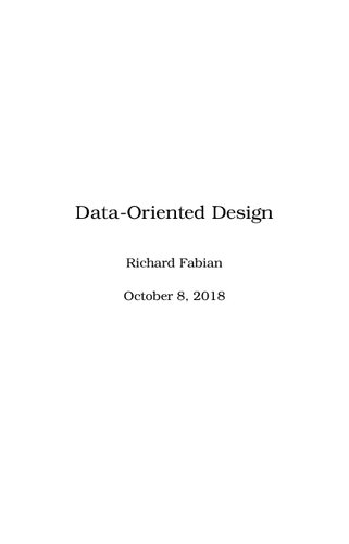 Data-oriented design