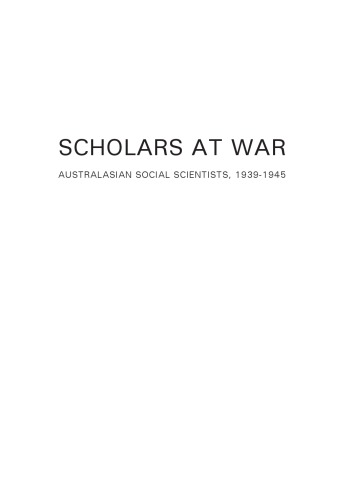 Scholars at War.