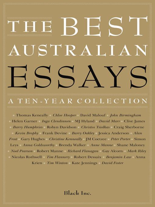 The Best Australian Essays