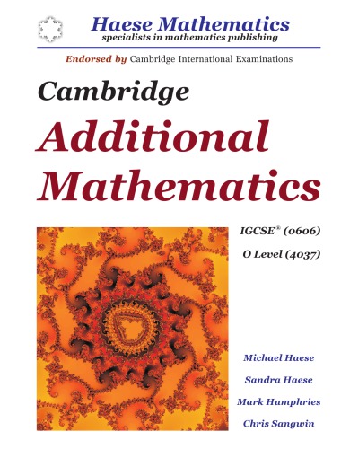 Cambridge IGCSE Additional Mathematics (0606)