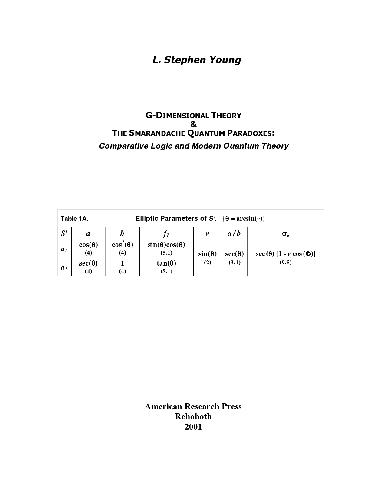 G-dimensional theory & the smarandache quantum paradoxes : comparative logic and modern quantum theory