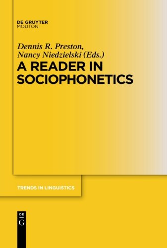 A Reader In Sociophonetics (Trends In Linguistics. Studies And Monographs)