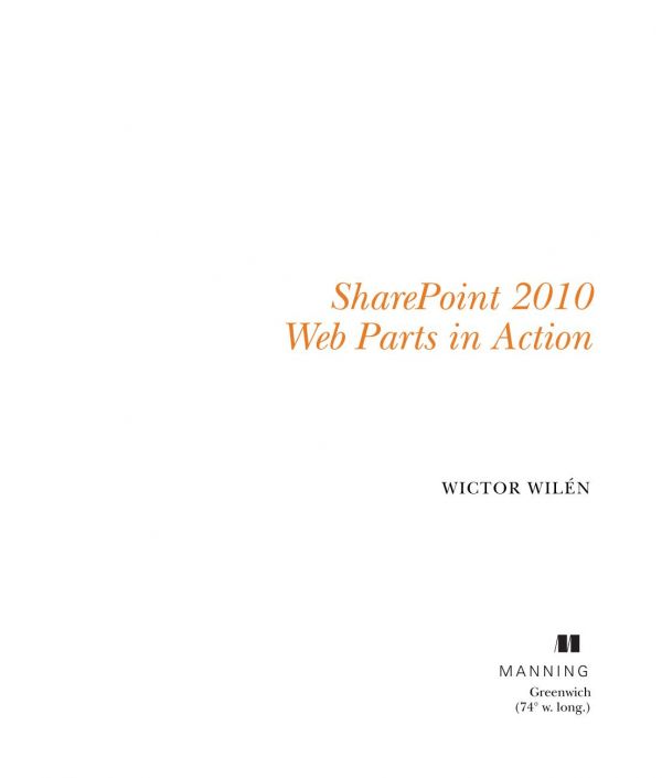 SharePoint 2010 Web Parts in Action