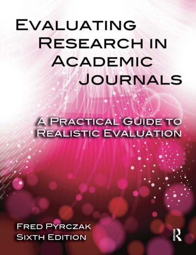 Evaluating Research in Academic Journals