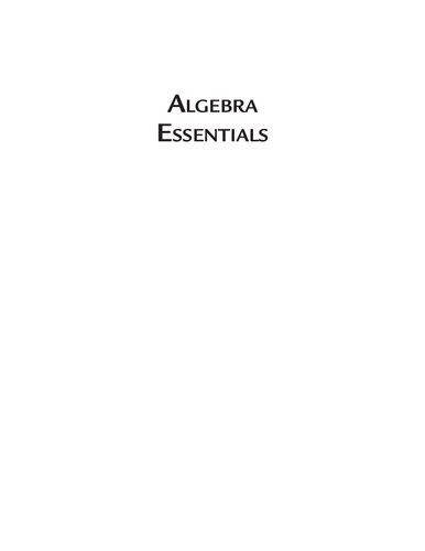 Algebra Essentials