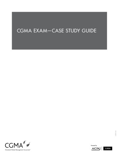 Cgma Exam - Case Study Guide