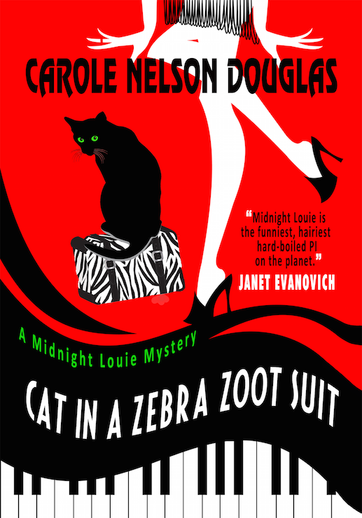 Cat in a Zebra Zoot Suit