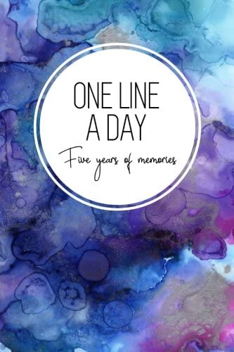 One Line a Day, Five Years of Memories: Blue Marble Ink, A Five Year Memoir, 6x9 Dated and Lined Diary (Memoir notebook)