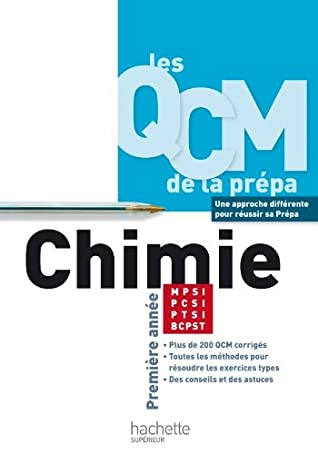 QCM Chimie MPSI PTSI PCSI